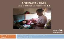 Antenatal care MDG 5 Target 5b Indicator PowerPoint Presentation
