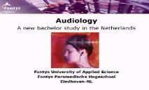 Audiology-Medical Physics PowerPoint Presentation