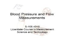 Blood Pressure and Flow Measurements PowerPoint Presentation