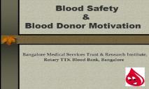 BLOOD DONATION CAMP PowerPoint Presentation