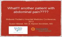 Another patient with abdominal pain PowerPoint Presentation