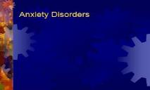 About Anxiety Disorders PowerPoint Presentation
