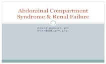 Abdominal Compartment Syndrome & Renal Failure PowerPoint Presentation