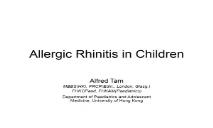 An Allergic Rhinitis in Children PowerPoint Presentation