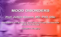 Genetical heterogenity of mood disorders PowerPoint Presentation