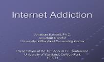 Internet Addiction PowerPoint Presentation