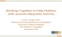 Juvenile Idiopathic Arthritis PowerPoint Presentation