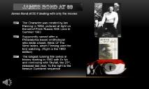 James Bond at 60-The Disk Coordinator Website PowerPoint Presentation