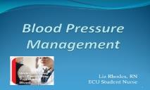 Blood Pressure Management PowerPoint Presentation