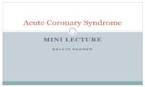 Acute Coronary Syndrome-Department of Medicine PowerPoint Presentation