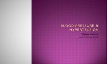 BLOOD PRESSURE & HYPERTENSION PowerPoint Presentation