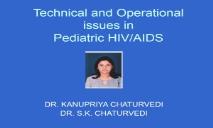 Paediatrics HIV-AIDS PowerPoint Presentation