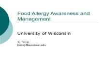 Food Allergy Awareness PowerPoint Presentation