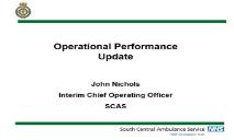 South Central Ambulance Service NHS Trust PowerPoint Presentation