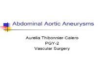 Abdominal Aortic Aneurysms PowerPoint Presentation