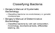 Keith King-Classifying Bacteria PowerPoint Presentation