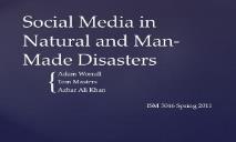 Social medias new role in emergency management PowerPoint Presentation