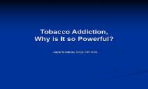 Tobacco Addiction PowerPoint Presentation