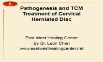 Cervical Spondylosis-East West Healing Center PowerPoint Presentation