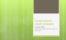 Depression and Anxiety PowerPoint Presentation