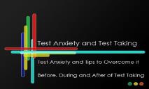 Types of Test Anxiety PowerPoint Presentation