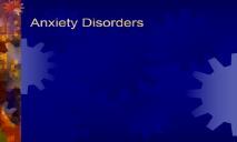 Anxiety Disorder PowerPoint Presentation