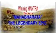 Mahabharata-A Management Perspective PowerPoint Presentation