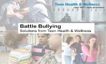 Bullying Resource PowerPoint Presentation