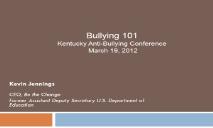 Lean about Bullying PowerPoint Presentation