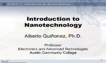 Introduction to Nanotechnology PowerPoint Presentation
