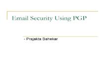 Email Security Using PGP PowerPoint Presentation