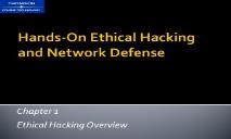 Hands-On Ethical Hacking and Network Security PowerPoint Presentation