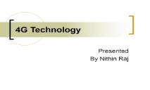 4G Technology PowerPoint Presentation