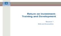 Return on Investment in HR Development PowerPoint Presentation