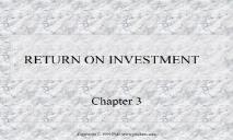 ABOUT RETURN ON INVESTMENT PowerPoint Presentation