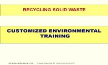 Recycling Solid Waste PowerPoint Presentation
