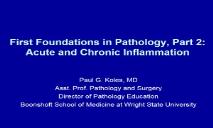 First Foundations III-Acute and Chronic Inflammation PowerPoint Presentation