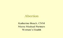 Abortion-UNEPA PowerPoint Presentation
