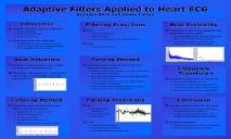 Adaptive Filters Applied to Heart ECG Brandon Beck PowerPoint Presentation