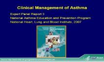 Clinical Management of Asthma PowerPoint Presentation