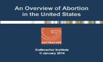 Abortion in the United States PowerPoint Presentation
