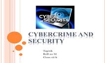 cyber crime PowerPoint Presentation