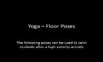 Yoga Poses PowerPoint Presentation