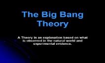 The Big Bang Theory PowerPoint Presentation