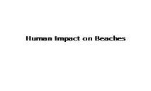 Human Impact on Beaches PowerPoint Presentation
