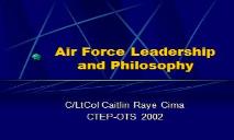 Air Force Leadership PowerPoint Presentation