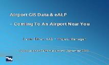 San Antonio Airport GIS Introduction PowerPoint Presentation