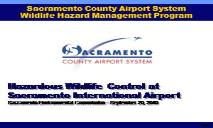 Sacramento International Airport Master Plan PowerPoint Presentation