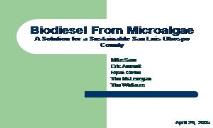 Algae and Biodiesel PowerPoint Presentation