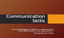 All About Communication Skills PowerPoint Presentation